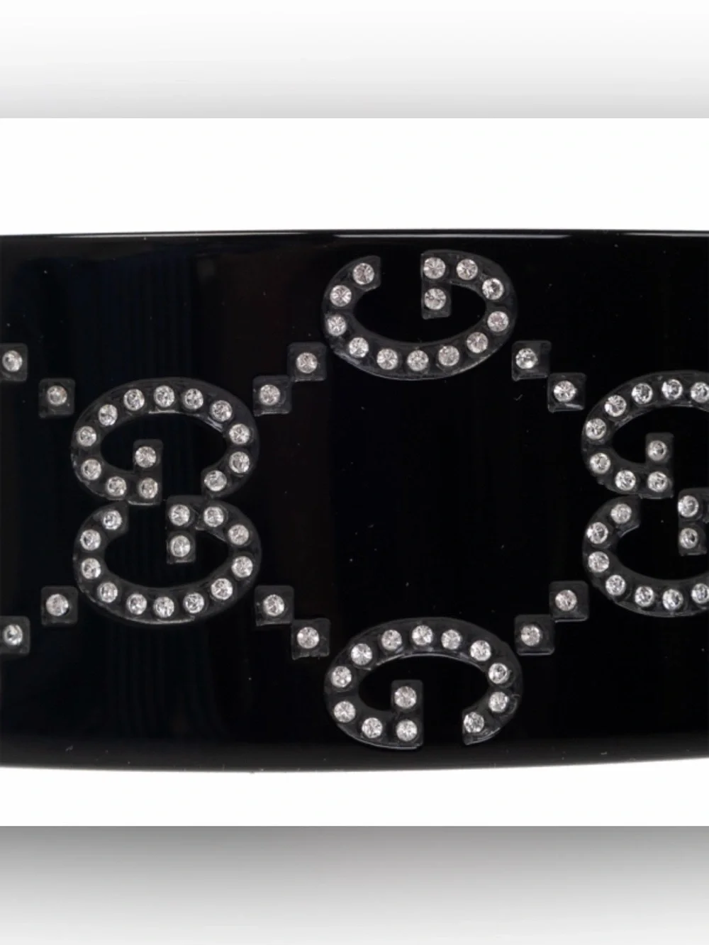 GUCCI GG logo crystal headband